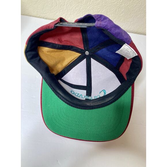 Colorado Hat Color Block Patchwork Sueded Embroidered SnapBack Cap - Picture 7 of 9